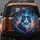 Majestic Blue White Fluffy Cat Swirling Nebula Cosmic Debris Deep Space - Cat Lover Gift Spare Tire Cover - 5