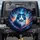 Majestic Blue White Fluffy Cat Swirling Nebula Cosmic Debris Deep Space - Cat Lover Gift Spare Tire Cover - 1