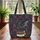 Dragon Ornate Books Your Name Scroll Botanical Florals Everyday Carry Gift Quilted Tote Bag - 3