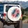 Paint Splatter American Flag - Independence Day Patriotic Decor for Veterans and Flag Lovers Spare Tire Cover - 3