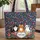 Personalized Cats Floral Heart - Everyday Carry Gift for Cat Lover Quilted Tote Bag - 1