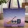 Magic Broomstick Spellbook Stars Personalized - Everyday Carry Magic Lover Gift Quilted Tote Bag - 1