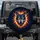 Faceted Wolf Head Orange Eyes Fiery Embers Primary Visual Anchor - Wildlife Lover Gift Spare Tire Cover - 1