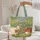 Sheep Rustic Barns Wildflowers Personalized - Everyday Carry Gift for Farm Lover Quilted Tote Bag - 5