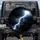 White Lightning Bolt Stormy Clouds - Weather Theme Vehicle Decor Spare Tire Cover - 1