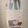 Personalized Heart Vintage Key Book Floral - Everyday Carry Gift Quilted Tote Bag - 6