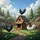 Wooden Chicken Coop Roosters Farm Scene - Farmhouse Decor Gift Spare Tire Cover - 6