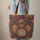 Ornate Flowing Intertwined Organic Feather Shapes Deep Hues - Everyday Carry Gift Quilted Tote Bag - 6