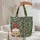 Garden Gnome Personalized Name Forest Foliage - Everyday Carry Gift Quilted Tote Bag - 5