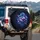 Mythic Eastern Dragon Floral Blooms Fantasy Travel Decor Gift Spare Tire Cover - 3