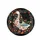 White Goose Folk Art Floral Blossoms Leaves Swirling Tendrils - Wildlife Lover Gift Spare Tire Cover - 4