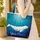 White Beluga Whale Ocean Ripple Water Coral Scene - Ocean Lover Everyday Carry Gift Quilted Tote Bag - 4