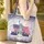 Personalized Name Statue of Liberty American Flag - Independence Day Everyday Carry Gift Quilted Tote Bag - 4