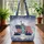 Personalized Name Statue of Liberty American Flag - Independence Day Everyday Carry Gift Quilted Tote Bag - 3