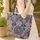 Swirling Damask Ornate Antique Books Floral Wreath - Everyday Carry Gift Quilted Tote Bag - 4