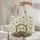 Raccoons Evergreen Pine Wreath Berries - Wildlife Lover Everyday Carry Gift Quilted Tote Bag - 5