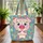 Pig Face Star Cartouche Swirling Lines Stars Leaves - Everyday Carry Gift for Kids Quilted Tote Bag - 3