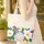 Iridescent Hummingbird Magnolia Pressed Leaves Floral - Everyday Carry Gift Quilted Tote Bag - 4