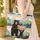 Black Bear Mountain Sunset Personalized - Wildlife Lover Everyday Carry Gift Quilted Tote Bag - 4