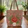 Rose Leaves Stars Circles Waves Folk Art Quilt Patchwork - Everyday Carry Gift Quilted Tote Bag - 3