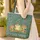 Cheerful Frog Mushroom Woodland Storybook - Everyday Carry Gift for Frog Lovers Quilted Tote Bag - 4