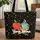 Red Apple Coffee Cup Pencils Glasses - Everyday Carry Gift for Students and Teachers Quilted Tote Bag - 1