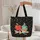 Red Apple Coffee Cup Pencils Glasses - Everyday Carry Gift for Students and Teachers Quilted Tote Bag - 5