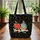 Red Apple Coffee Cup Pencils Glasses - Everyday Carry Gift for Students and Teachers Quilted Tote Bag - 3