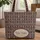 Folk Art Tapestry Botanical Geometric Medallion Everyday Carry Gift Quilted Tote Bag - 1
