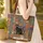 Black Cat Ornate Books - Everyday Carry Gift for Cat Lover Quilted Tote Bag - 4
