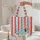 Dachshund Dog Polka Dot Striped Hat Name Scroll - Dachshund Lover Everyday Gift Quilted Tote Bag - 5