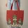 Personalized Schnauzer Dogs Red Scrollwork Winter Holiday Everyday Carry Quilted Tote Bag - 6