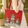 Personalized Schnauzer Dogs Red Scrollwork Winter Holiday Everyday Carry Quilted Tote Bag - 4