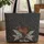 Kiwi Bird Silver Fern Leaves Floral Wreath - Wildlife Lover Everyday Use Quilted Tote Bag - 1