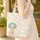 Curly Teal Hair Girl Floral Wreath Name Botanical Leaves - Everyday Carry Gift Quilted Tote Bag - 4