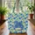 Blue Dragon Swirling Blue Rose Floral Vine - Everyday Carry Gift for Dragon Lover Quilted Tote Bag - 3