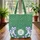 White Body Royal Blue Stripe Tigers Leaf Garland - Personalized Everyday Carry Gift Quilted Tote Bag - 3