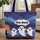 Whimsical Ghost Haunted House Bat Moon Personalized - Ghost Lover Carry Gift Quilted Tote Bag - 1