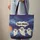 Whimsical Ghost Haunted House Bat Moon Personalized - Ghost Lover Carry Gift Quilted Tote Bag - 6