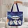 Whimsical Ghost Haunted House Bat Moon Personalized - Ghost Lover Carry Gift Quilted Tote Bag - 5
