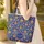 Gold Bronze Olive Floral Medallion Personalized Wreath Everyday Carry Gift Quilted Tote Bag - 4