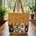 French English Bulldogs Autumn Forest Name Plaque - Dog Lover Everyday Carry Gift Quilted Tote Bag - 3