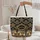 Boho Three Elephants Paisley Golden Swirls Everyday Carry Gift Quilted Tote Bag - 5