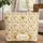 Ornate Botanical Sunflowers Irises Foliage Name - Everyday Carry Travel Gift Quilted Tote Bag - 1