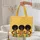 Afro Women Dresses Personalized Bubble Letters Geometric Shapes Everyday Carry Quilted Tote Bag - 5