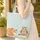Sleeping Fox Curious Owl Personalized Name Stars Moon Everyday Carry Gift Quilted Tote Bag - 4