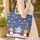 Personalized Star Penguins Christmas Tree Presents Snowflake - Holiday Gift Quilted Tote Bag - 4