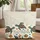 Sea Turtles Ocean Currents Bubbles Flowers Everyday Tote Travel Essentials Market Day Gift Quilted Tote Bag - 1