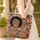 Afrocentric Woman Afro Hair Headwrap Earrings Necklaces Botanical Everyday Carry Gift Quilted Tote Bag - 4