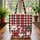 Paw Prints Hearts Buffalo Check Gingham Plaid - Everyday Carry Gift for Pet Lover Quilted Tote Bag - 3